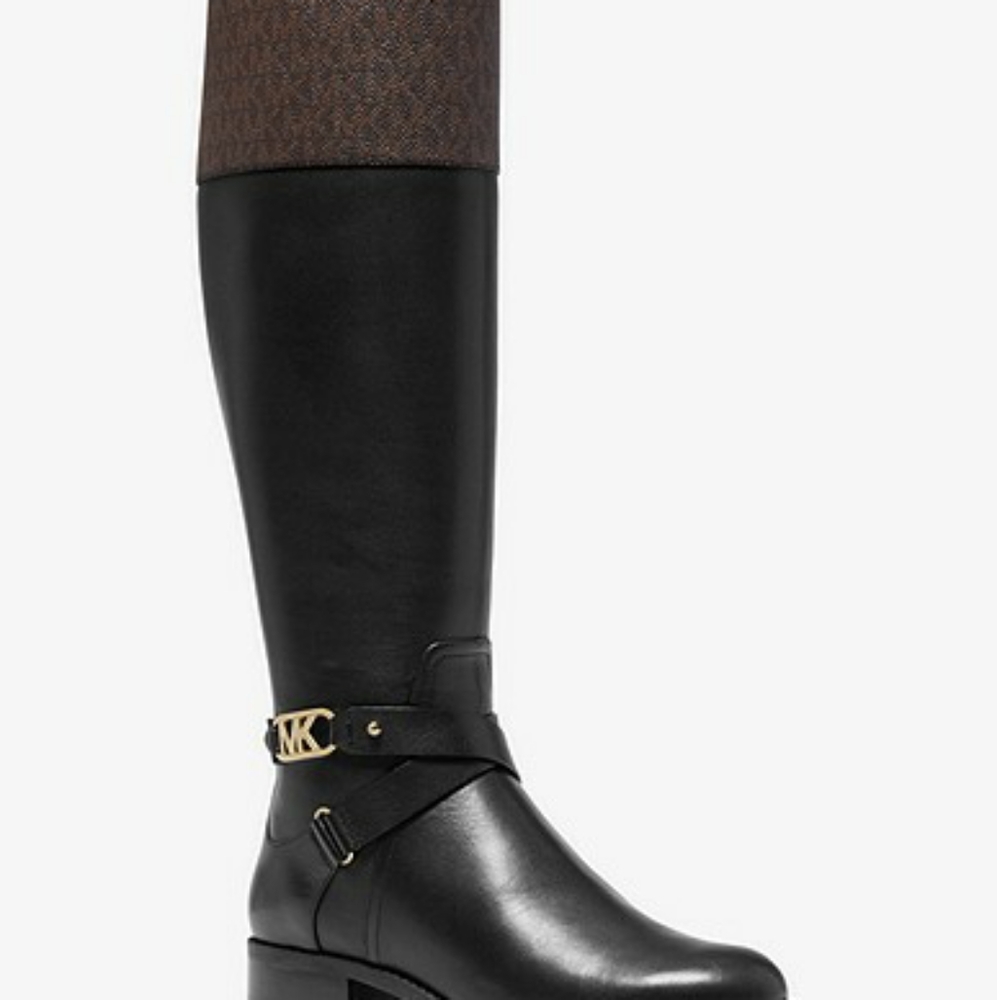 Michael Kors Kincaid Leather Riding Boot